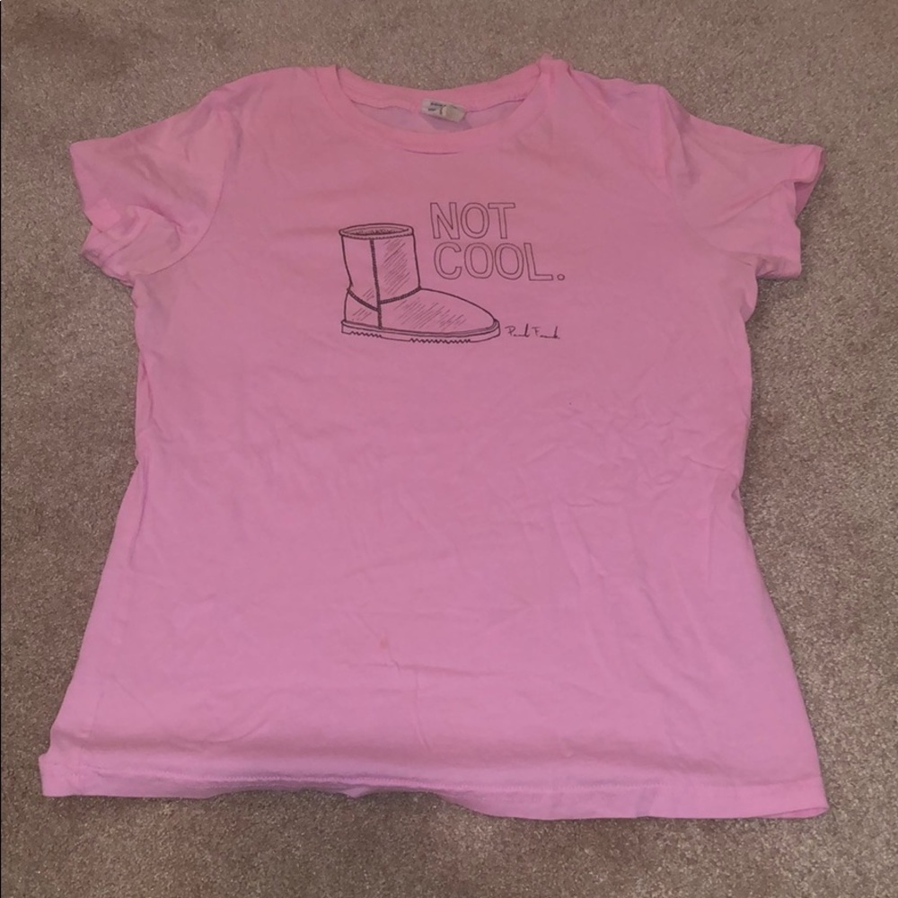 Pink graphic tee